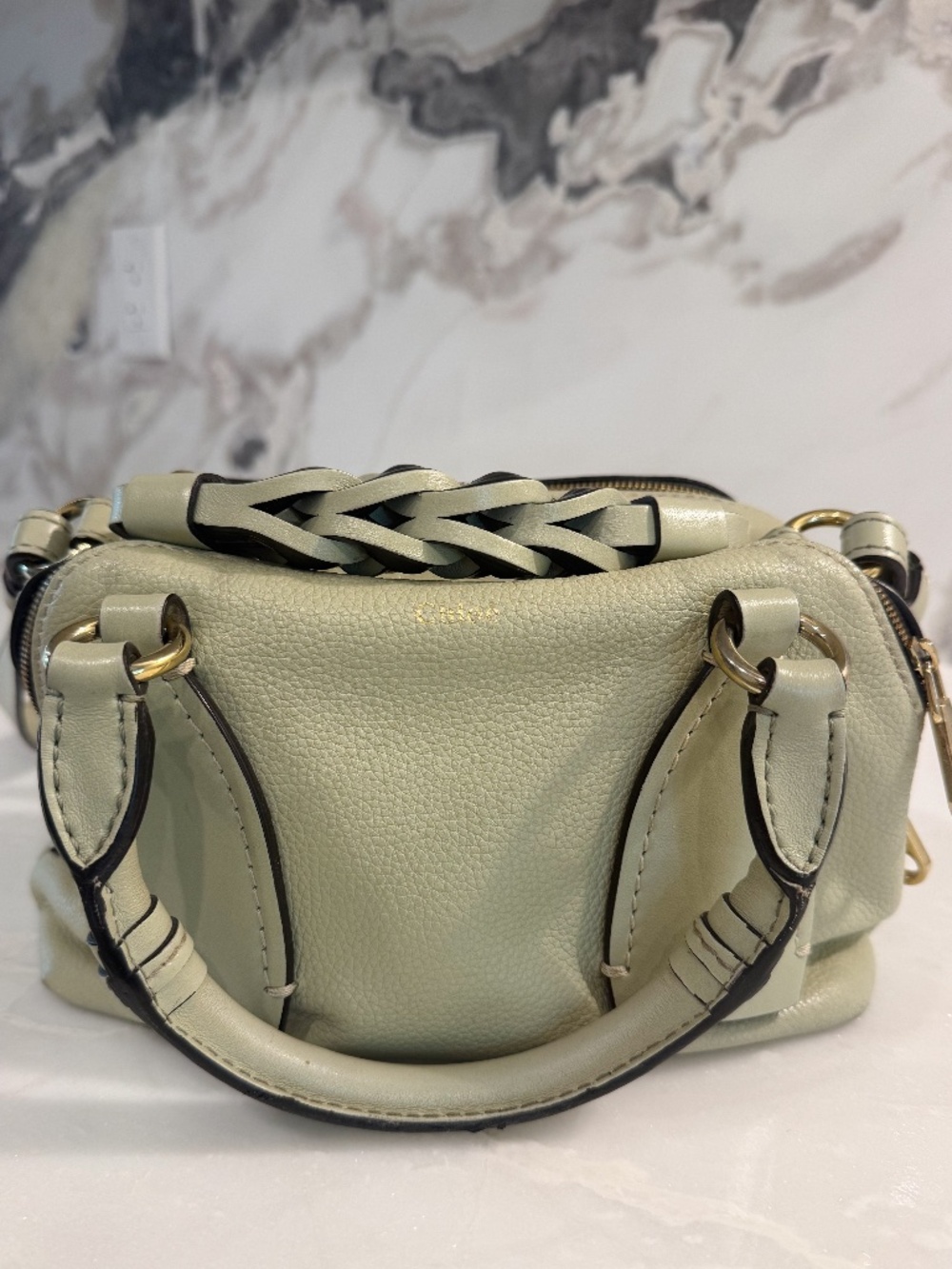 Chloé Daria Small Bag – Light Eucalyptus